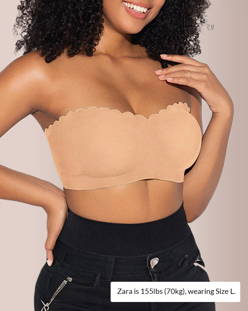 WILLLUXE®  The Flawless Lift Front-Closure Strapless Bandeau Bra
