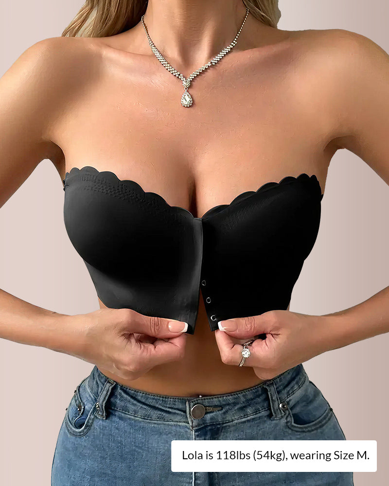 Willluxe® The Flawless Lift Front-Closure Strapless Bandeau Bra