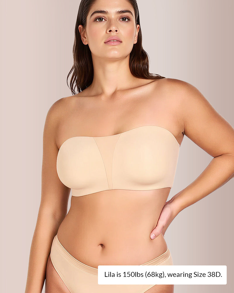 WILLLUXE®   Strapless Bra for Big Bust – Full Coverage, Plus Size
