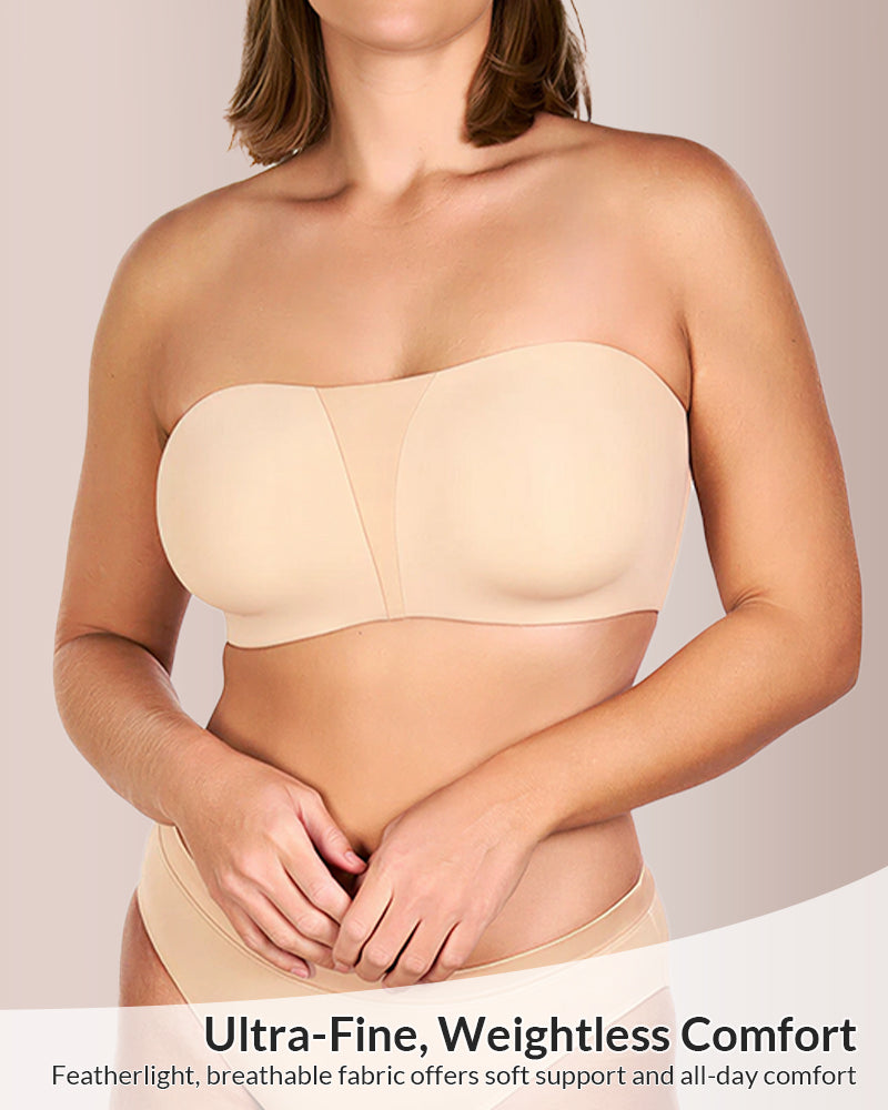 WILLLUXE®   Strapless Bra for Big Bust – Full Coverage, Plus Size