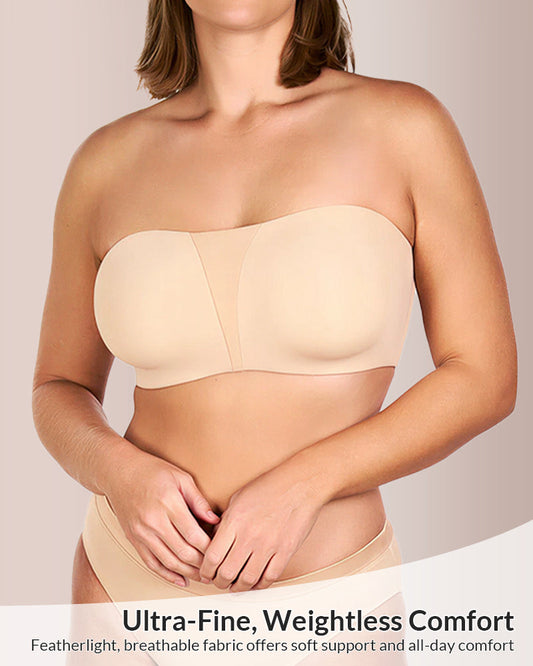 WILLLUXE®   Strapless Bra for Big Bust – Full Coverage, Plus Size