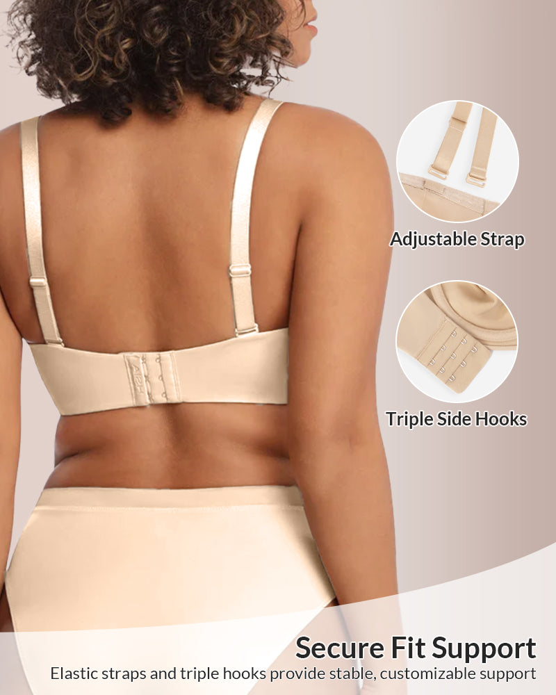 WILLLUXE®   Strapless Bra for Big Bust – Full Coverage, Plus Size
