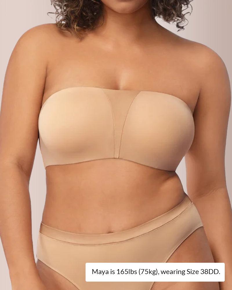 WILLLUXE®   Strapless Bra for Big Bust – Full Coverage, Plus Size
