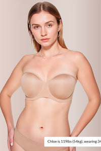 Willluxe® Classic Underwire Strapless Bra - High Support