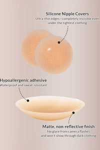 Willluxe® Invisible silicone nipple covers – reusable & hypoallergenic.