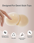 Willluxe® Invisible silicone nipple covers – reusable & hypoallergenic.