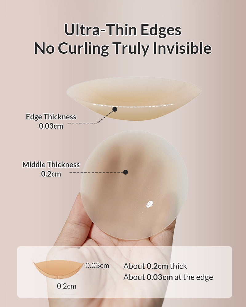 Willluxe® Invisible silicone nipple covers – reusable & hypoallergenic.