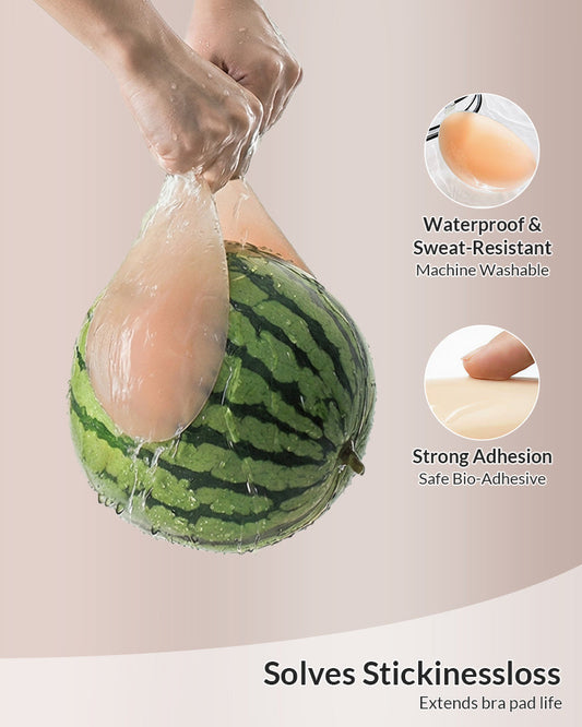 WILLLUXE® Seamless Invisible Silicone Push-Up Sticky Bra