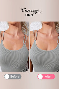 Willluxe® Seamless Mango Cup Silicone Sticky Bra with Push-Up Clasp