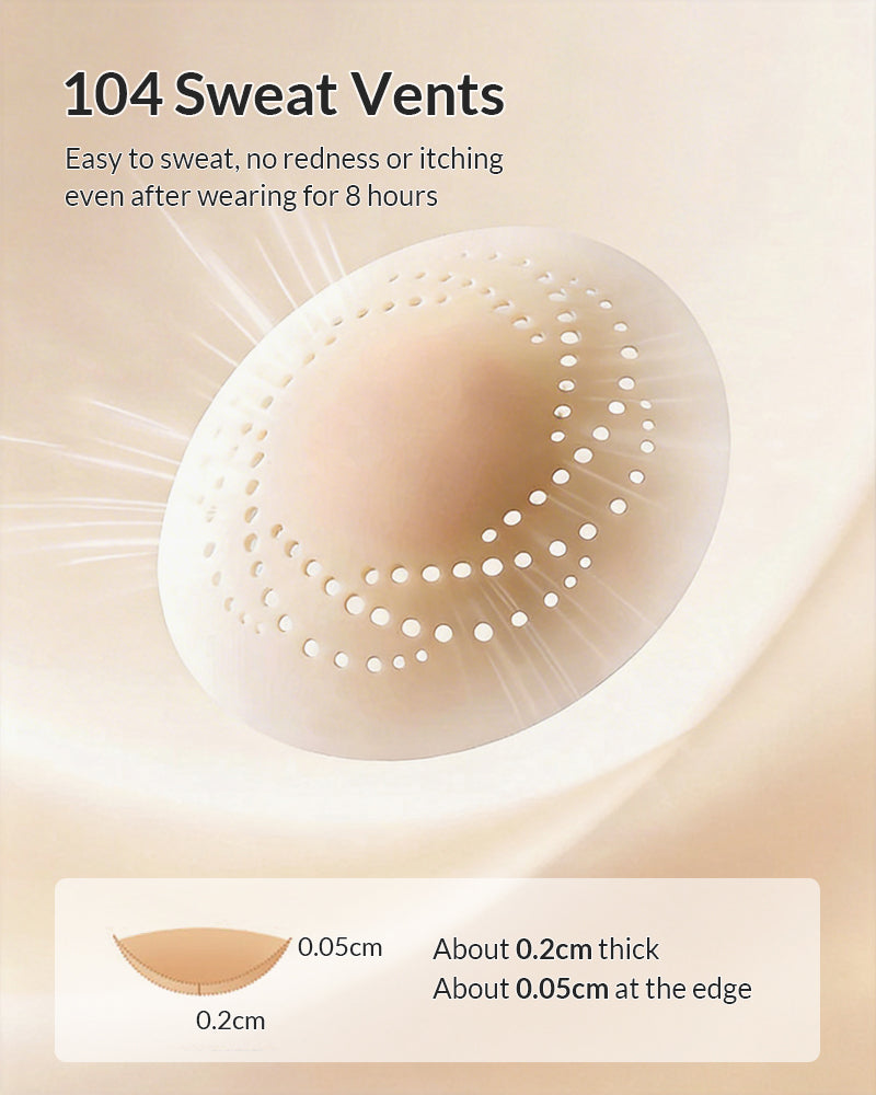 Willluxe® Breathable Spiral Silicone Nipple Covers - Ultra-Thin & Invisible