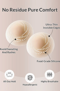 Willluxe® Breathable Spiral Silicone Nipple Covers - Ultra-Thin & Invisible