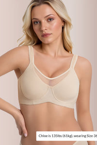 Willluxe® Plus Size Cooling Full Coverage Minimizer Bra