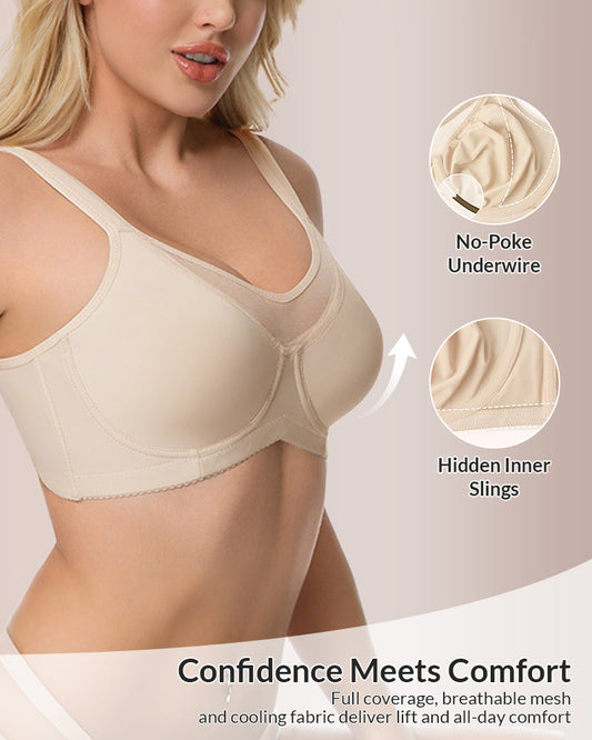WILLLUXE® Seamless Posture Corrector Front-Closure Bra