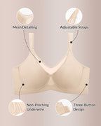 Willluxe® Plus Size Cooling Full Coverage Minimizer Bra