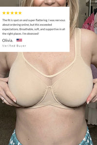 Willluxe® Plus Size Cooling Full Coverage Minimizer Bra
