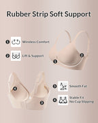 Willluxe® The CloudFit Seamless Jelly Support Minimizing Bra