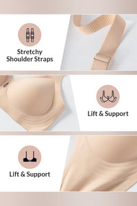 Willluxe® The CloudFit Seamless Jelly Support Minimizing Bra