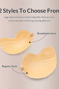 Willluxe® Breathable Push-Up Invisible Mango Sticky Bra