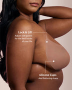 Willluxe® Seamless Deep-V Sticky Silicone Push-Up Bra