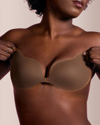 Willluxe® Seamless Deep-V Sticky Silicone Push-Up Bra