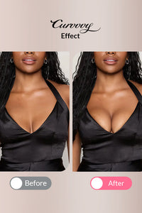 Willluxe® Seamless Deep-V Sticky Silicone Push-Up Bra