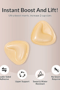 Willluxe® V-Shape Double-Sided Adhesive Push-Up Bra Inserts