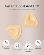 Willluxe® V-Shape Double-Sided Adhesive Push-Up Bra Inserts