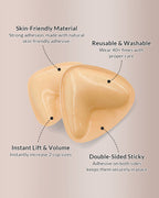 Willluxe® V-Shape Double-Sided Adhesive Push-Up Bra Inserts