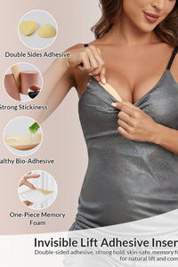 Willluxe® V-Shape Double-Sided Adhesive Push-Up Bra Inserts