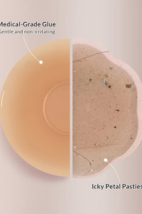 Willluxe® Seamless Silicone Nipple Covers with Non-Adhesive Center
