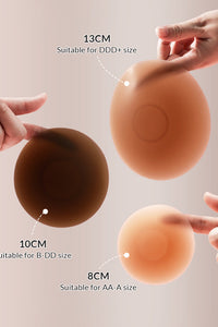 Willluxe® Seamless Silicone Nipple Covers with Non-Adhesive Center