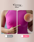 Willluxe® Seamless Silicone Nipple Covers with Non-Adhesive Center