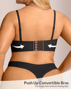 Willluxe® Back Smoothing Strapless Wireless Multiway Support Bra