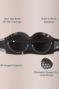 Willluxe® Back Smoothing Strapless Wireless Multiway Support Bra