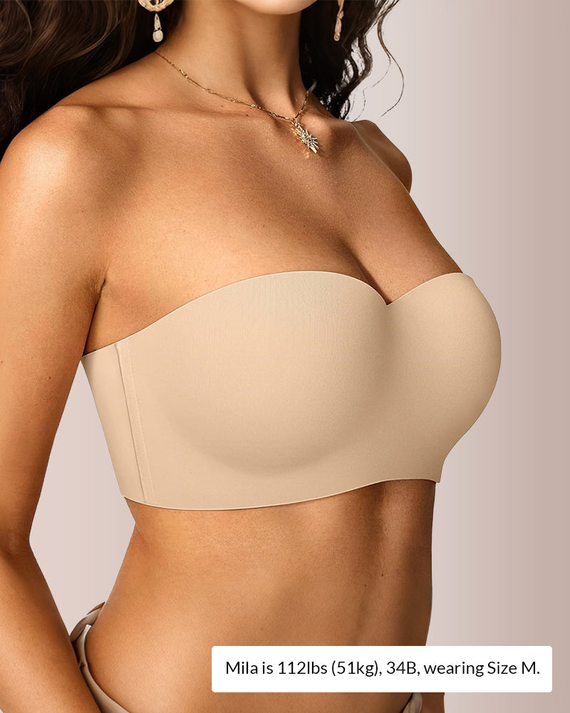 Willluxe® Back Smoothing Strapless Wireless Multiway Support Bra