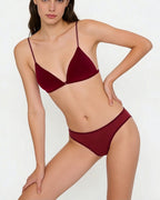 Willluxe® French Triangle Bra in Ultralight Microfiber with Ultra-Thin Straps and Front Closure