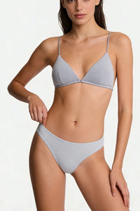 Willluxe® French Triangle Bra in Ultralight Microfiber with Ultra-Thin Straps and Front Closure