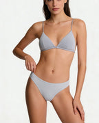 Willluxe® French Triangle Bra in Ultralight Microfiber with Ultra-Thin Straps and Front Closure
