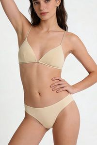 Willluxe® French Triangle Bra in Ultralight Microfiber with Ultra-Thin Straps and Front Closure