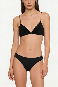 Willluxe® French Triangle Bra in Ultralight Microfiber with Ultra-Thin Straps and Front Closure