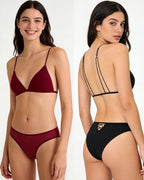 Willluxe® French Triangle Bra in Ultralight Microfiber with Ultra-Thin Straps and Front Closure