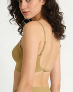 Willluxe® Soft Triangle Bralette Invisible Low Back with Multiple Tie Styling Options