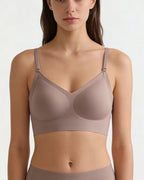 Willluxe® Soft Triangle Bralette Invisible Low Back with Multiple Tie Styling Options