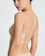 Willluxe® Soft Triangle Bralette Invisible Low Back with Multiple Tie Styling Options