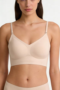 Willluxe® Soft Triangle Bralette Invisible Low Back with Multiple Tie Styling Options