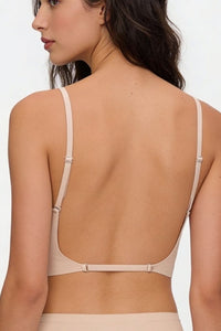Willluxe® Soft Triangle Bralette Invisible Low Back with Multiple Tie Styling Options