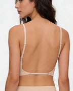 Willluxe® Soft Triangle Bralette Invisible Low Back with Multiple Tie Styling Options