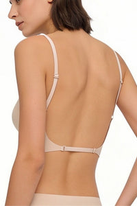 Willluxe® Soft Triangle Bralette Invisible Low Back with Multiple Tie Styling Options