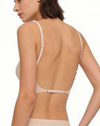 Willluxe® Soft Triangle Bralette Invisible Low Back with Multiple Tie Styling Options