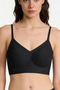 Willluxe® Soft Triangle Bralette Invisible Low Back with Multiple Tie Styling Options